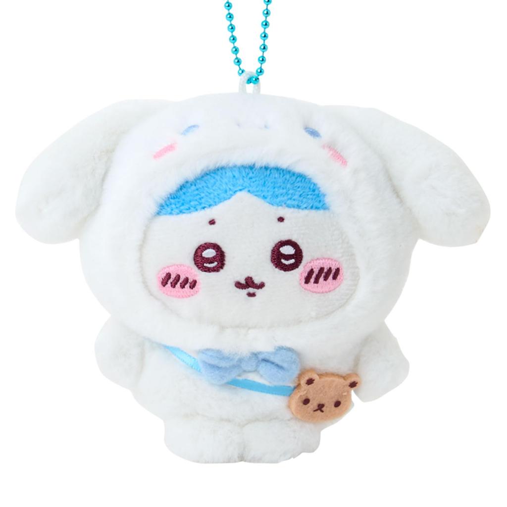 Sanrio Chiikawa Mascot Holder Cinnamoroll Polyester and Ages 6 and 826634 (Hachiware) Steel, Up,