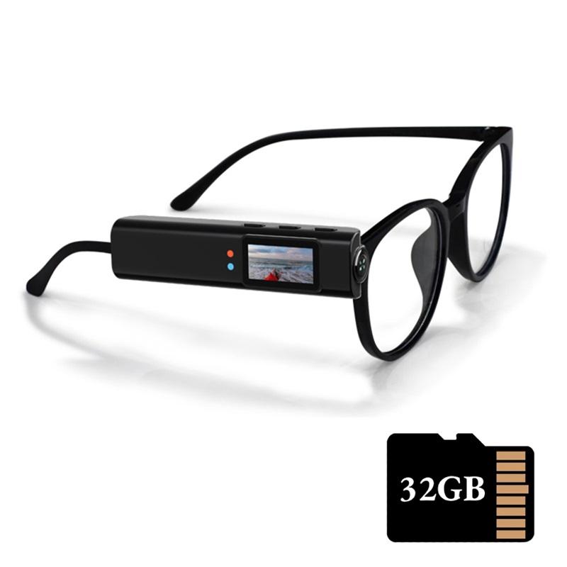 2.7K Mini FPV Eyeglasses Video Shooting Micro-camera HD WiFi Intelligent Headset Glasses Video&Sound Recording WiFi APP Control