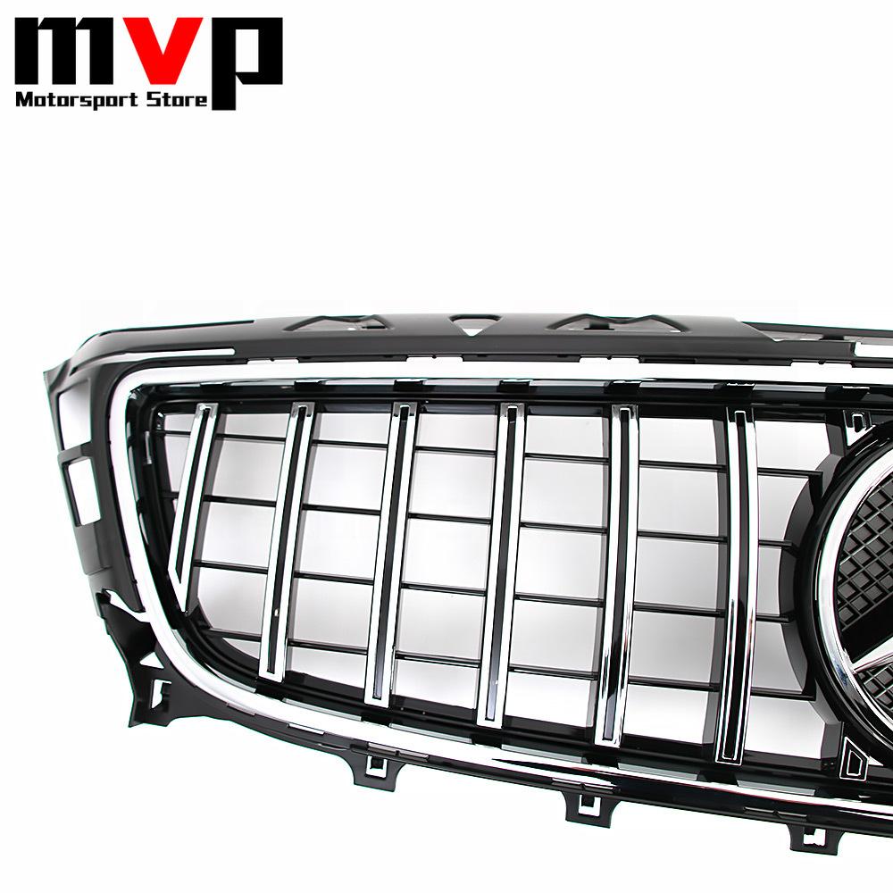 TXVBT1 Hot 2026 New For Benz Chrome GTR Style Upper Grille With Silver OE Style Badge Star Emblem Logo For Mercedes Benz CLS-Class W218