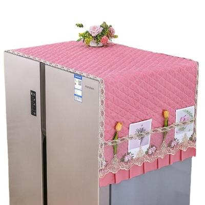55x140 см Чехол от пыли для холодильника Мягкий Чехол-украшение для однодверного шкафа Многофункциональный Пылезащитный Чехол для стиральной машины Полотенце