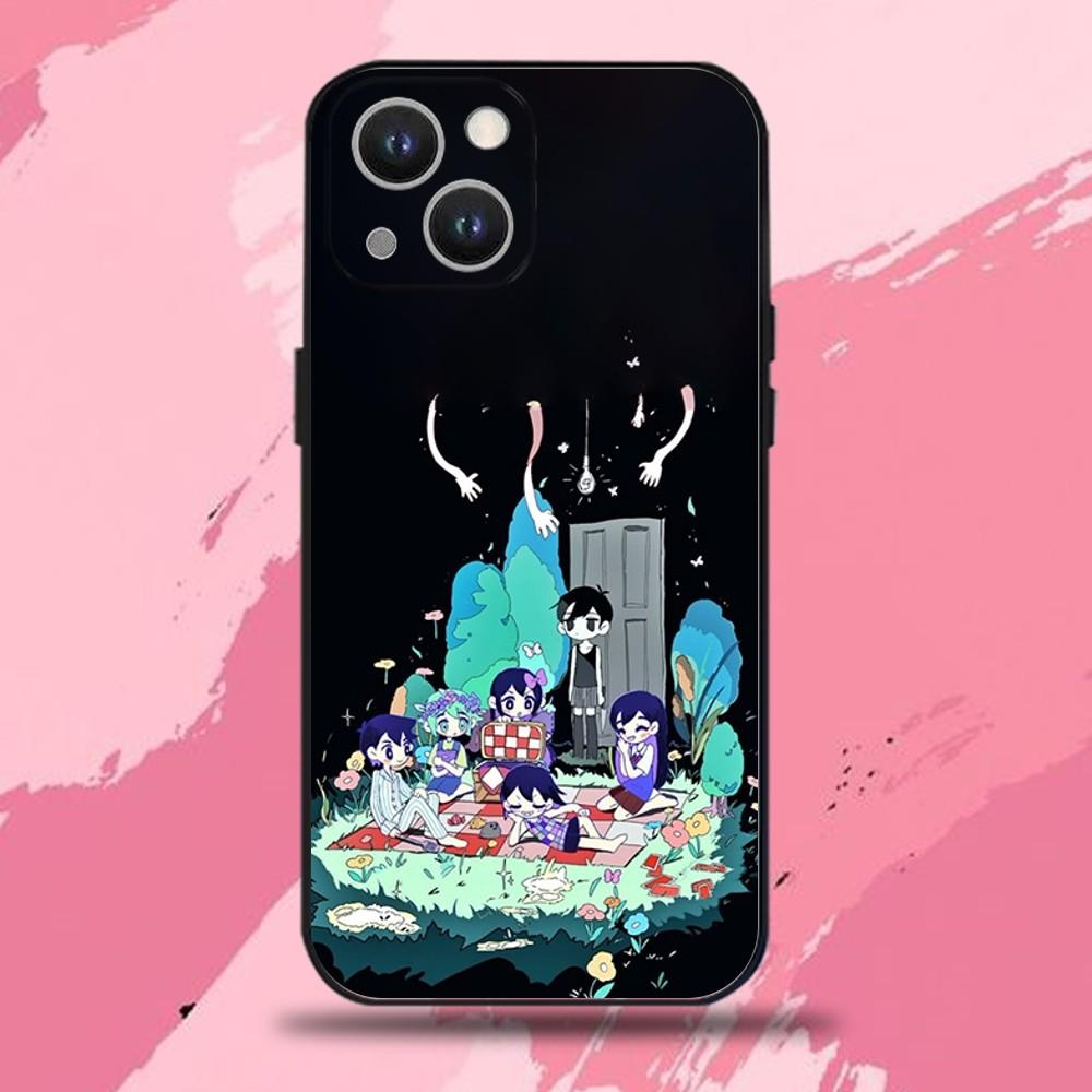 Чехол для телефона O-Omori Game для iPhone 16,15,14,13,12,11 Plus,Pro Max,XS,X,XR,SE,Mini,8,7, Мягкий силиконовый черный чехол