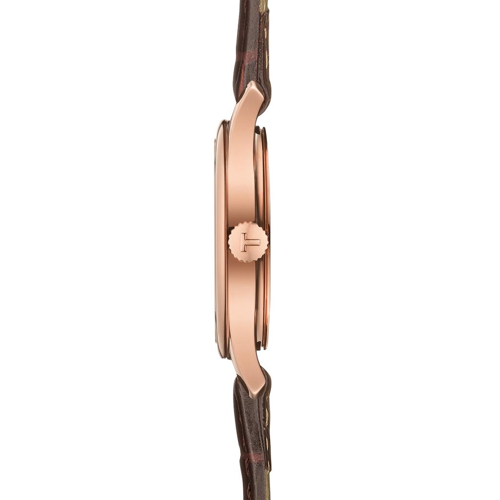 Tissot Мужские модные часы с белым циферблатом и кожаным ремешком T063.009.36.018.00