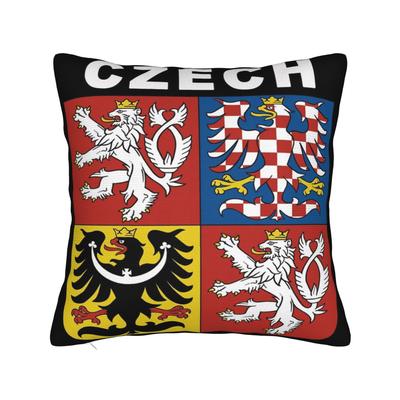 Decorative Pillow Covers Czech Republic Coat Of Arms Merch Living Room Pillow Case Cover Drop Shipping Multiple Sizes