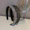 Shiny Full Stylish and Versatile Headbands Silver Color Hairbands Velvet Headwear for Women Hair Accessories Gifts