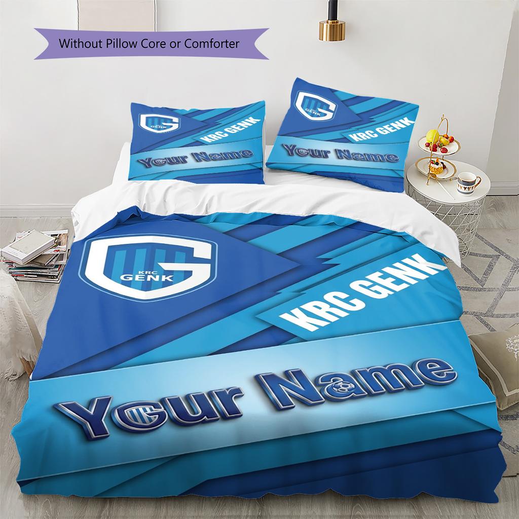 Name Custom KRC Genk Pattern Bedding Set Quilt Cover Pillowcase Home Decor Gift (1 * duvet cover + 2 * pillowcase, without core)