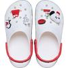 Crocs Peanuts Classic Clog, Белый, 211124-90H, Шлепанцы для душа, Для улицы/Отдыха (Белый/Размер 26.0/Мужской, Женский)
