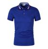 Летние высококачественные новые мужские поло, элитные деловые мужские и женские поло с коротким рукавом, повседневная рубашка с лацканами, дышащая мужская рубашка поло