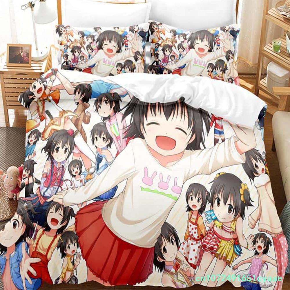 Постельное белье THE iDOLM@STER Cinderella Girls Starlight Stage 3D-печать Аниме Трехкомпонентный набор Взрослый Детский Спальня Комплекты Пододеяльников