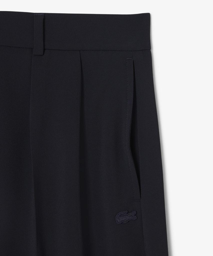 LACOSTE Women'S Fluid Pique Double-Pleat Pants Hf6850-56G Hde