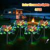 Solar LED Fireworks Lights 8 Lighting Modes Waterproof DIY Solar Outdoor Decorative Fairy String Light for Garden Lawns Wedding