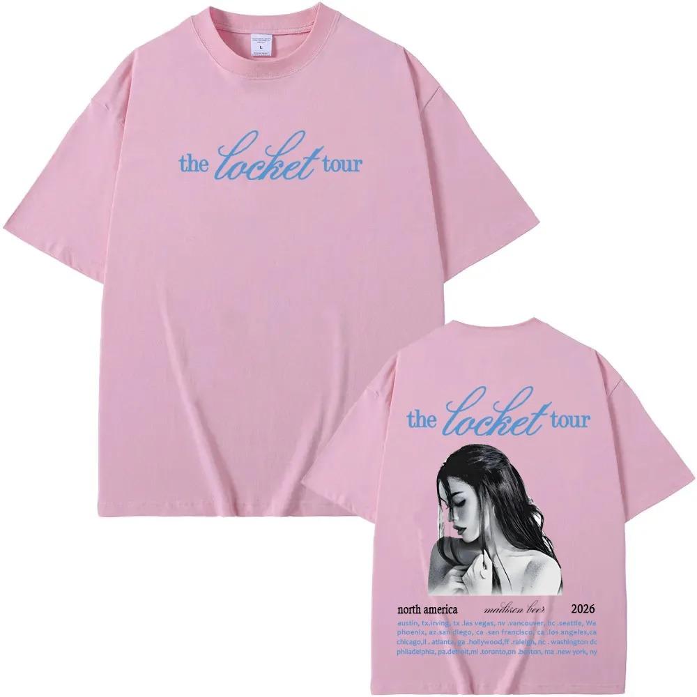 Madison Beer Тур 2026 Мерч Графический Принт Футболка Мужчины Женщины Мода Круглый Вырез Летний Новый Топ Оверсайз Хайстрит Повседневный Топ