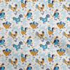 Cotton Flex Light Blue Fabric Rooster Cock Craft Projects Decor Fabric Printed By The Yard 40 Inch