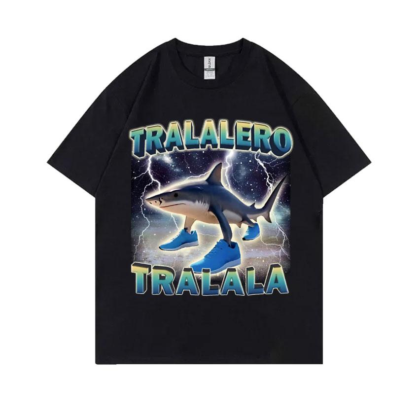 Italian Brainrot Funny Meme T-shirt Brr Brr Patapim Tralalero Tralala Bombardiro Crocodilo Tung Tung Tung Sahur Graphic T Shirts