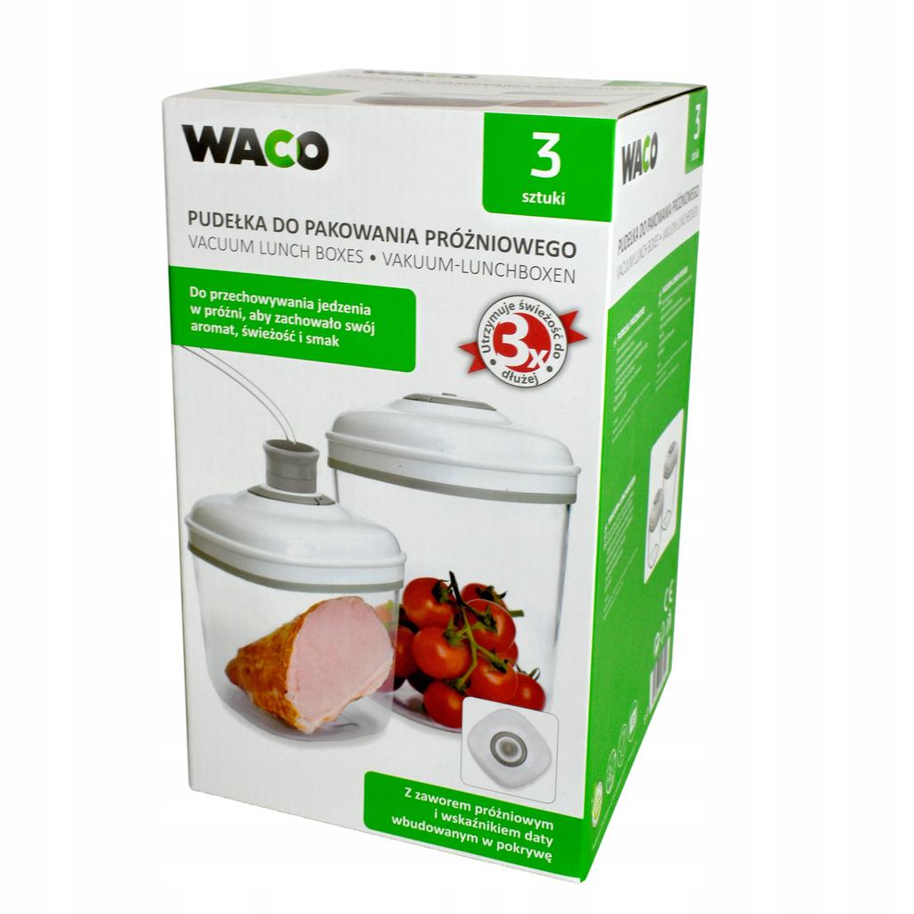 Vacuum Food Packaging Kit 2 Pcs Waco Vacuum Containers