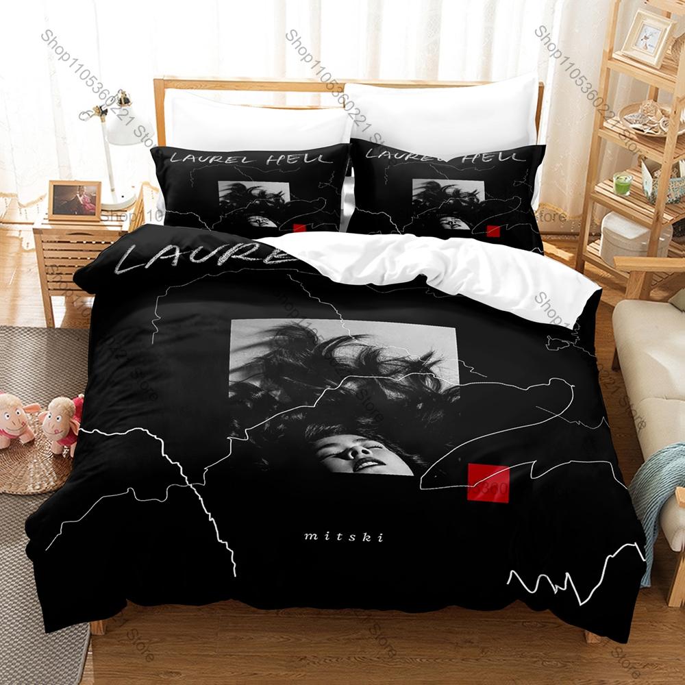 Alternative Rock Mitski Duvet Cover Set 1 Quilt Cover 2 Pillowcases Multi Size Music Fan Bed Linen