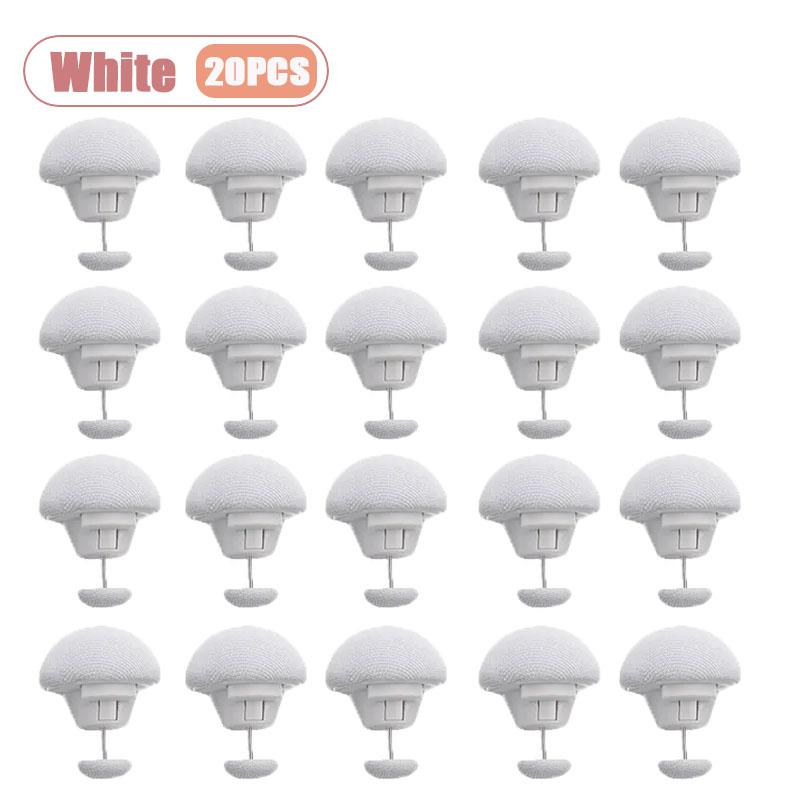 20-80PCS Reusable Mushroom Shape Clips Removable Easy Release Fastener for Blanket Sheet Curtain Socks Multipurpose Clamps