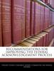 The Recommendations for Improving the Federal Acknowledgement Process Book