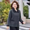 Стильный весенний пиджак с лацканами 2026 - Шикарный повседневный топ для женщин среднего и старшего возраста