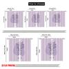 2pcs 2D flat printing Scene Curtain Plant Pot Love 100% Polyester Fabric Without Electricity Festive Holiday for Classroom
