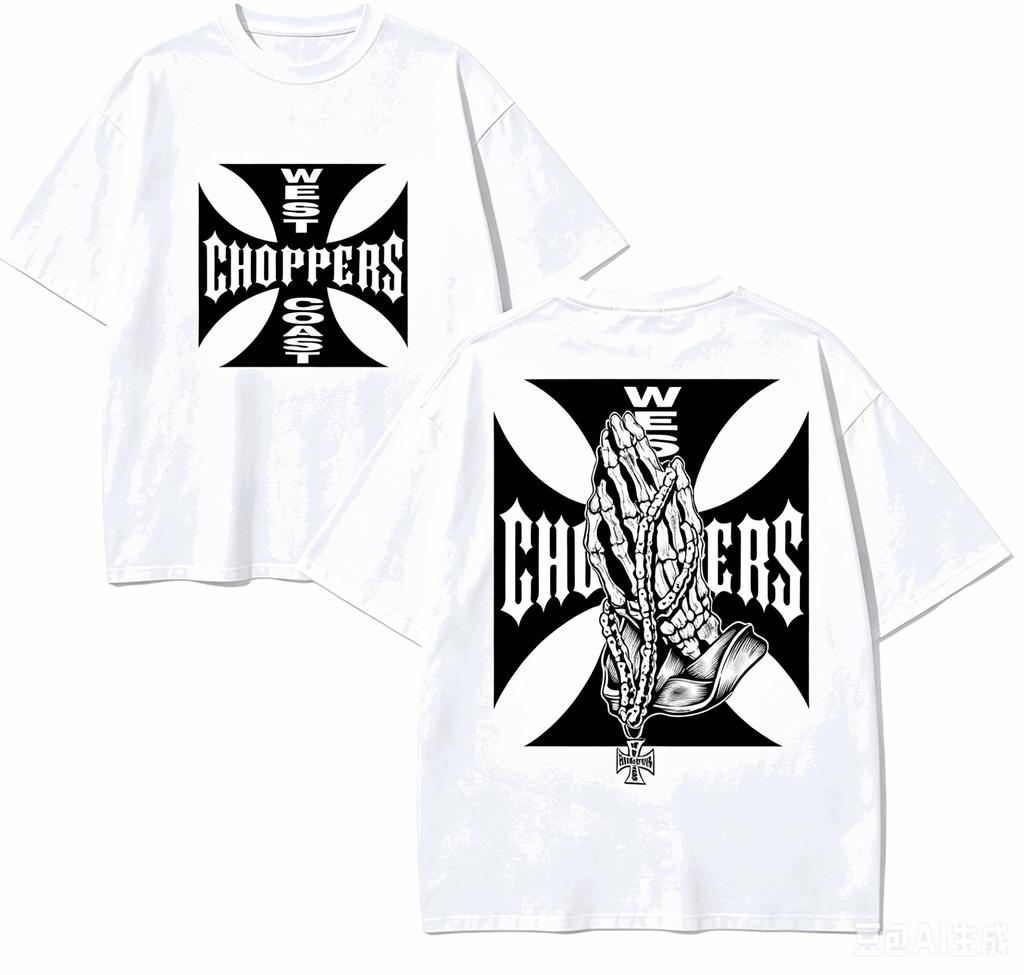 West Coast Choppers Подарочная футболка Мужская Женская Харадзюку Оверсайз Унисекс Короткий рукав Уличная одежда высокое качество Для пар горячий товар Удобная