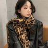 Сексуальный леопардовый женский зимний теплый шарф с кисточками шаль кашемировый платок пашмина хиджабы женские шарфы накидки