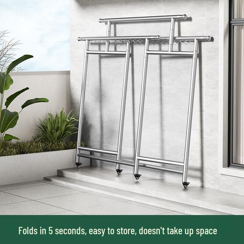 Qicaijiang Foldable Telescopic Clothes Drying Rack