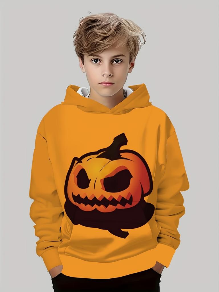 2026 Latest Halloween Series New Pumpkin Head Hoodie 3D Print Autumn Pullover Casual Comfortable Sports Parent-Child Clothing Anime Hoodie  jacket