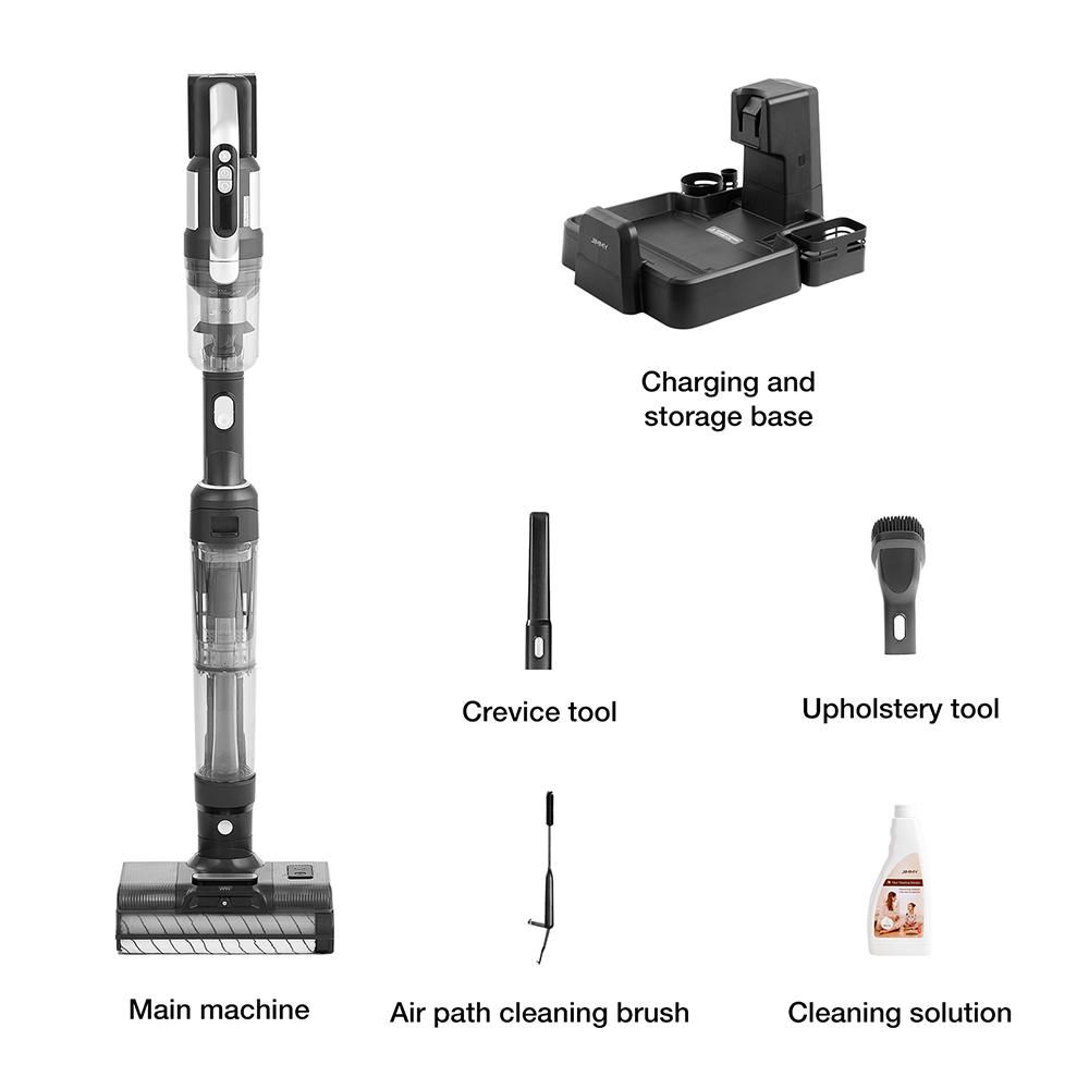 Refurbished JIMMY PW11 All-In-One Cordless Vacuum & Washer, 400W Strong Power, Single Brush Roll, Hot Air Fast Drying