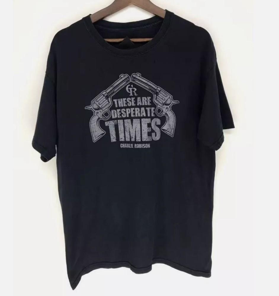 Кантри Музыка Спасибо Чарли Робисон Футболка Черная Унисекс Мужская