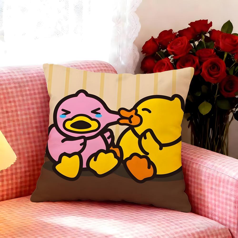 Милая Наволочка с Уточкой B-B.Duck Премиум Мягкая Наволочка Для Подушки Гипоаллергенная Дышащая Многоцелевая Для Дома Офиса Путешествий