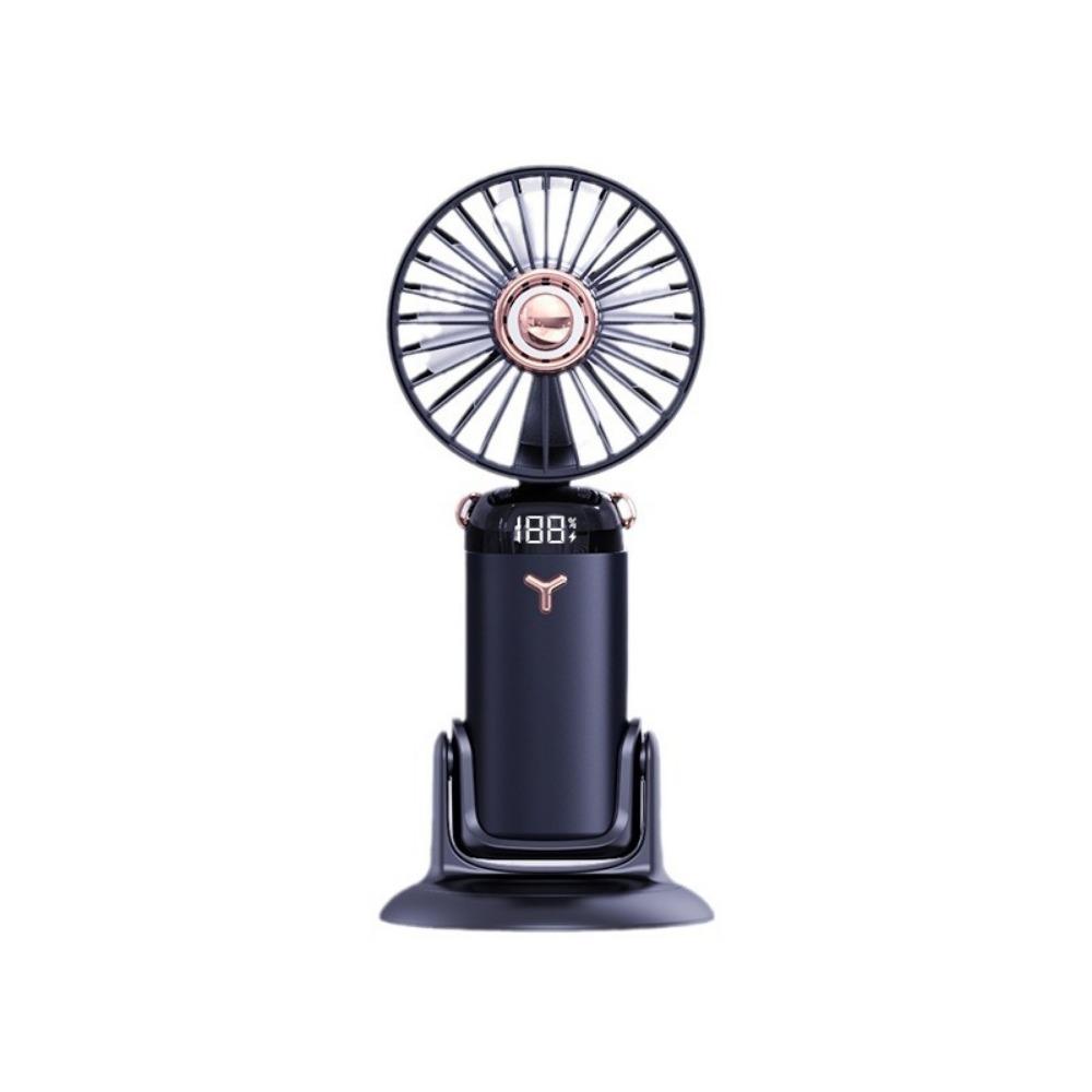 Adjustable Bracket Handheld Folding Fan 2400mAh Stroller Fan Air Conditioner Fan Office Use