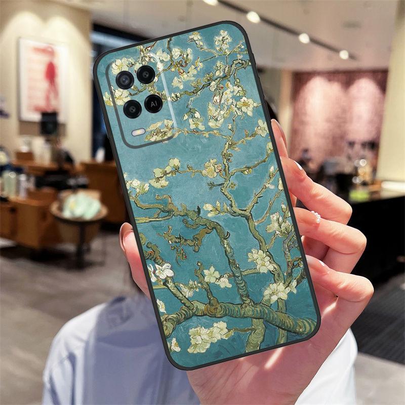 Кейс-масляная живопись Ван Гога для Oppo A94 A54 A40 A60 A80 A98 A78 A18 A38 A58 A16 A76 A96 A17 A77 A74 A57S A15 Чехол