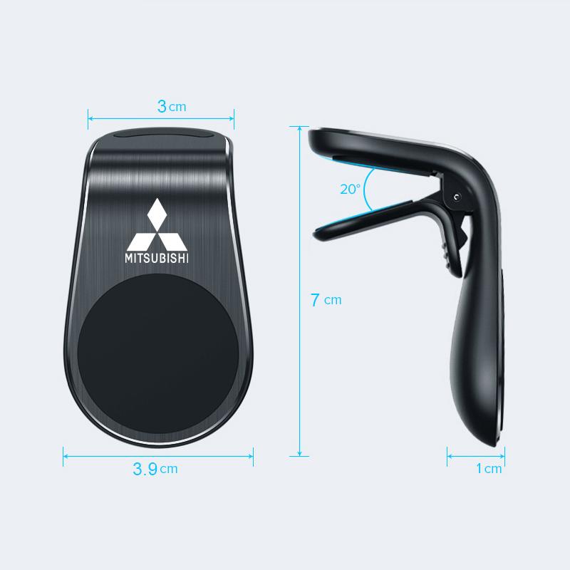Car Phone Holder Air Outlet Magnetic Navigation Bracket For Mitsubishi Xforce ASX L200 Eclipse Cross Outlander Pajero Xpander EK