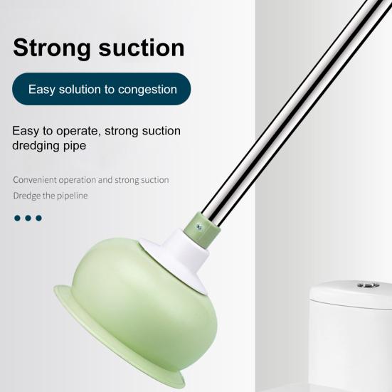 Туалетный сливной кран с усиленной чашкой, резиновый вантуз с длинной деревянной ручкой, туалетный драгер, домашний инструмент для прочистки труб