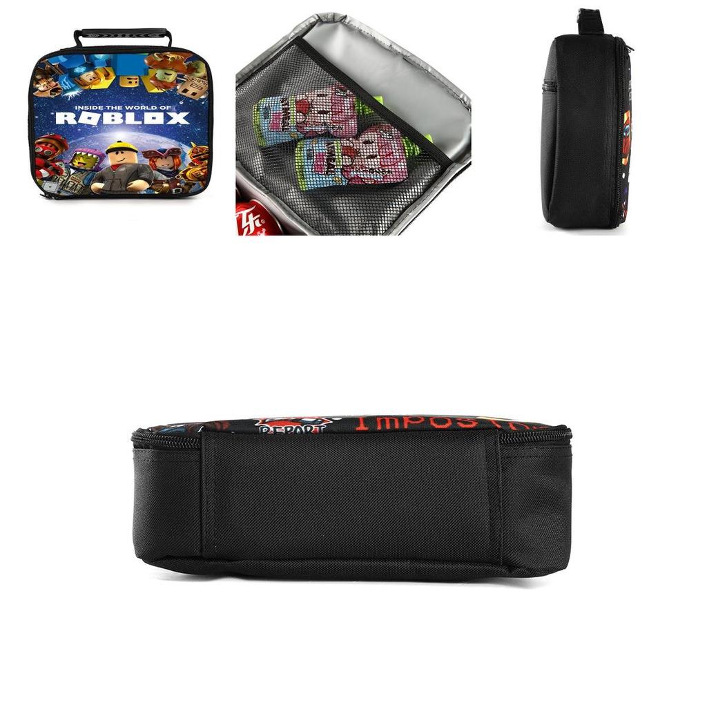 Портативная сумка для ланча Roblox для студентов, изолированная и вместительная