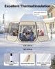 Pop up Bubble Tent, 4.58 x 4.32 m Waterproof & UV-Resistant, Clear Camping Tent Shelter, Outdoor Garden Dome Igloo Tents with Windows, 540° Panoramic