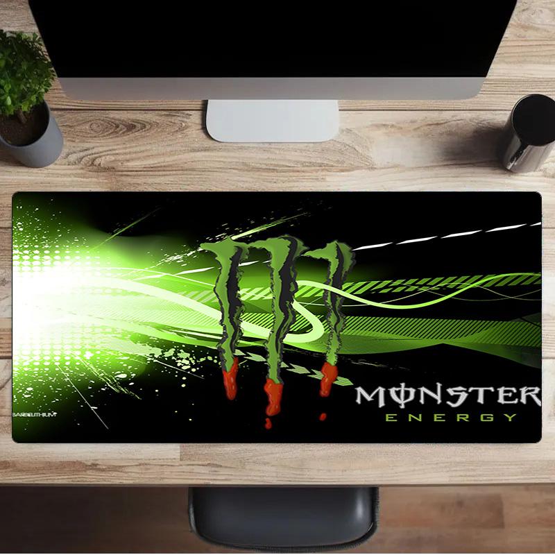 Коврик для мыши Monster Drink, Резиновая основа, Коврик для мыши для геймеров и офиса, Игровой стол, Легко чистящийся коврик, Офисный вентилятор, Подарки