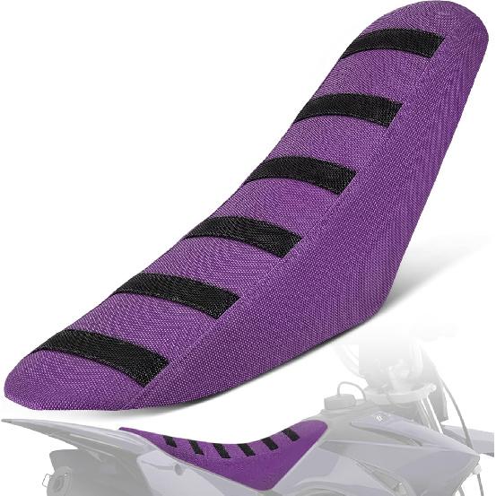 Dirt Bike Universal Seat Cover Black Stripe Non-Slip Gripper Soft Motorcycle Seat Covers for CRF YZF YZ EXC SX KLX KX TTR Most DirtBike Motorcross