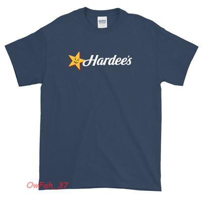Новая футболка с логотипом ресторана Hardee's, американская, смешная, размер США S-XXL