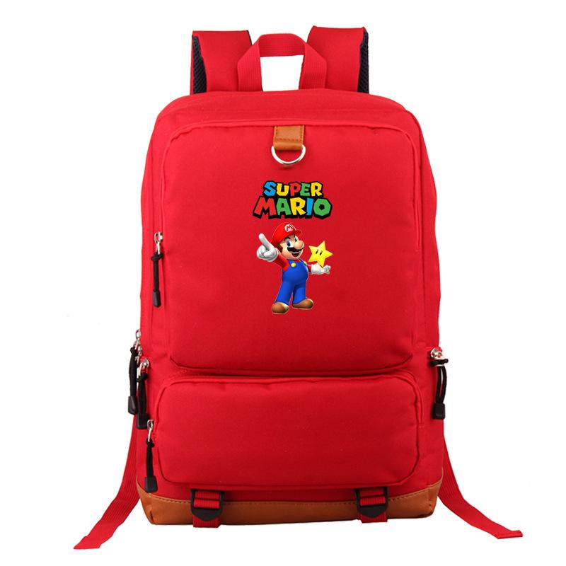 Mario Cartoon Backpack, Primary And Secondary School Schoolbag, Animation Backpack, Sports Bag, Computer Bag.
