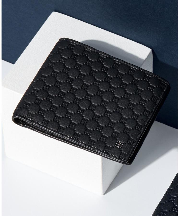 Daks Men'S Accessories (Louis) Louis Black European Imported Leather Louis Embossed Dd Pattern Bifold Wallet Dbwa6F363Bk