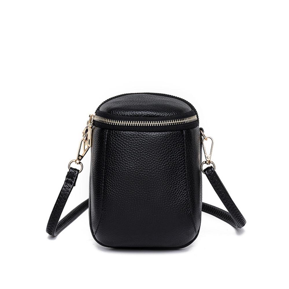 Lightweight Cell Phone Bag PU Leather Cowhide Shoulder Bag Small Mini Small Crossbody Bag Women