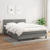 3139978 vidaXL Divan Bed with Mattress Dark Grey 140x200cm Fabric