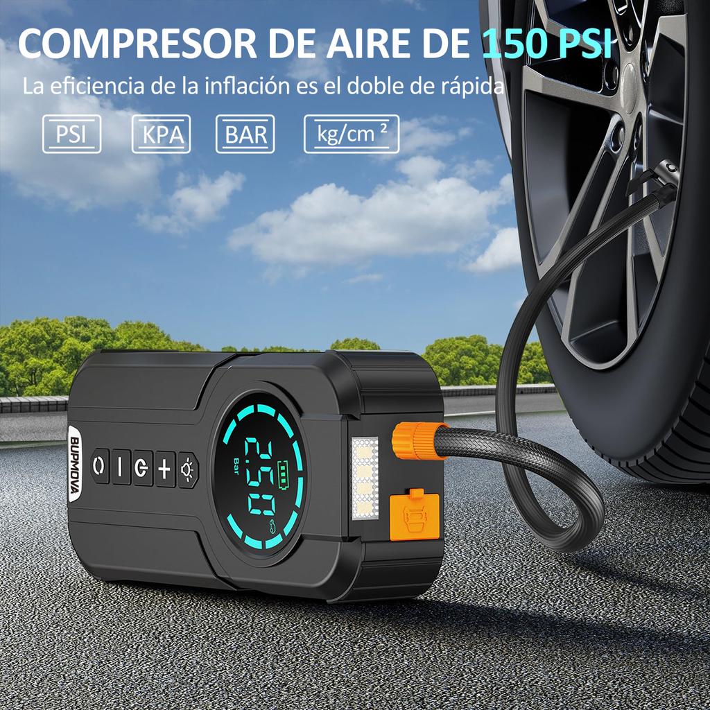 Автомобильный пуско-зарядное устройство Jump Starter Цифровой дисплей Портативное бустер-зарядное устройство для автомобильного аккумулятора Power Bank 26800 мАч Аварийный бустер аккумулятора