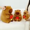 Packet Capybara Red The God Of Wealth Plush Toy Cartoon Stuffed Doll Kids Gift