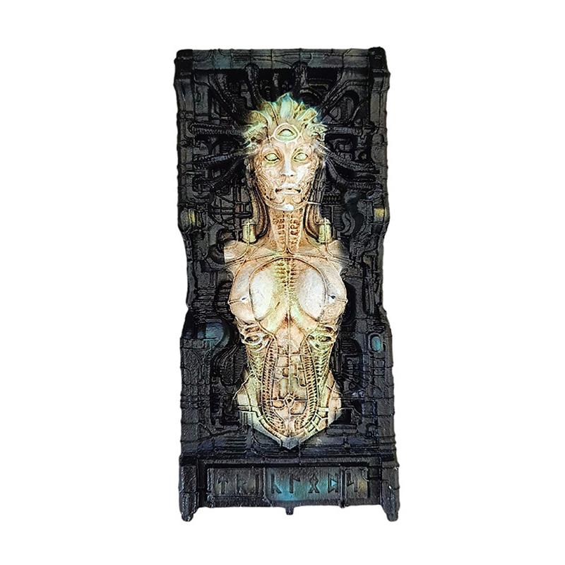 Alien Queen Sculpture Wall Sculpture Statue Halloween Decor Art Crafts Collection Wall Art Decor Wall Ornament For Club Office