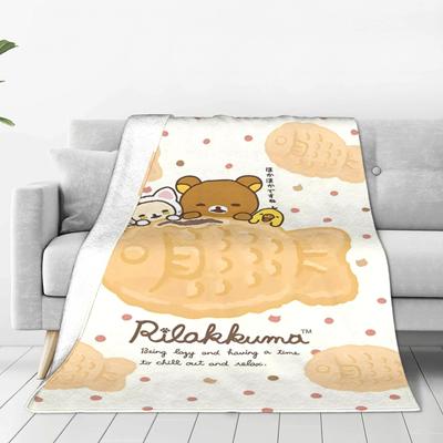 Плед Rilakkuma Качественный Мягкий Плед-покрывало Зимний Детская Спальня Уличный Тренд Постельное покрывало