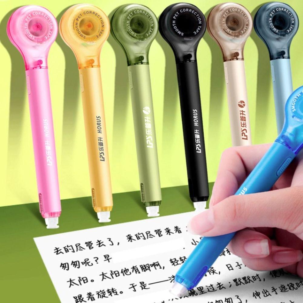 Pen Shape White Out Correction Tape Comfortable Holding Spot Covering Tape  Student