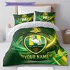 Custom Name ADO Den Haag2 Pattern Bedding Quilt Set  Home Decoration  Gift (1 * duvet cover + 2 * pillowcase  without core)