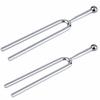 Set of 2 Guitar Tuning Forks, 440Hz Tuner, High Precision Stainless Steel Guitar Tuning Forks, Lightweight, Compact, and Portable for Tuning Violins a